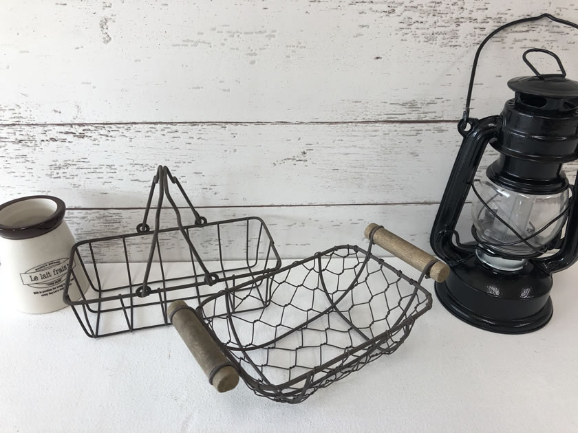 STTEEL WIRE BASKET カントリーメッシュバスケット　ワイヤーバスケット