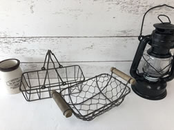 STTEEL WIRE BASKET カントリーメッシュバスケット　ワイヤーバスケット